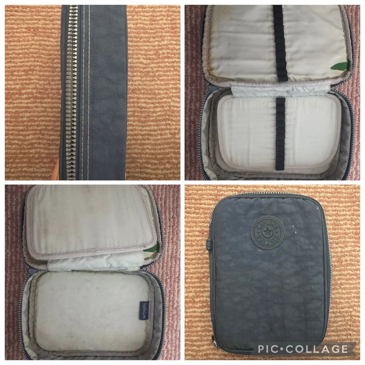 Estojo Kipling Grande Azul Marinho