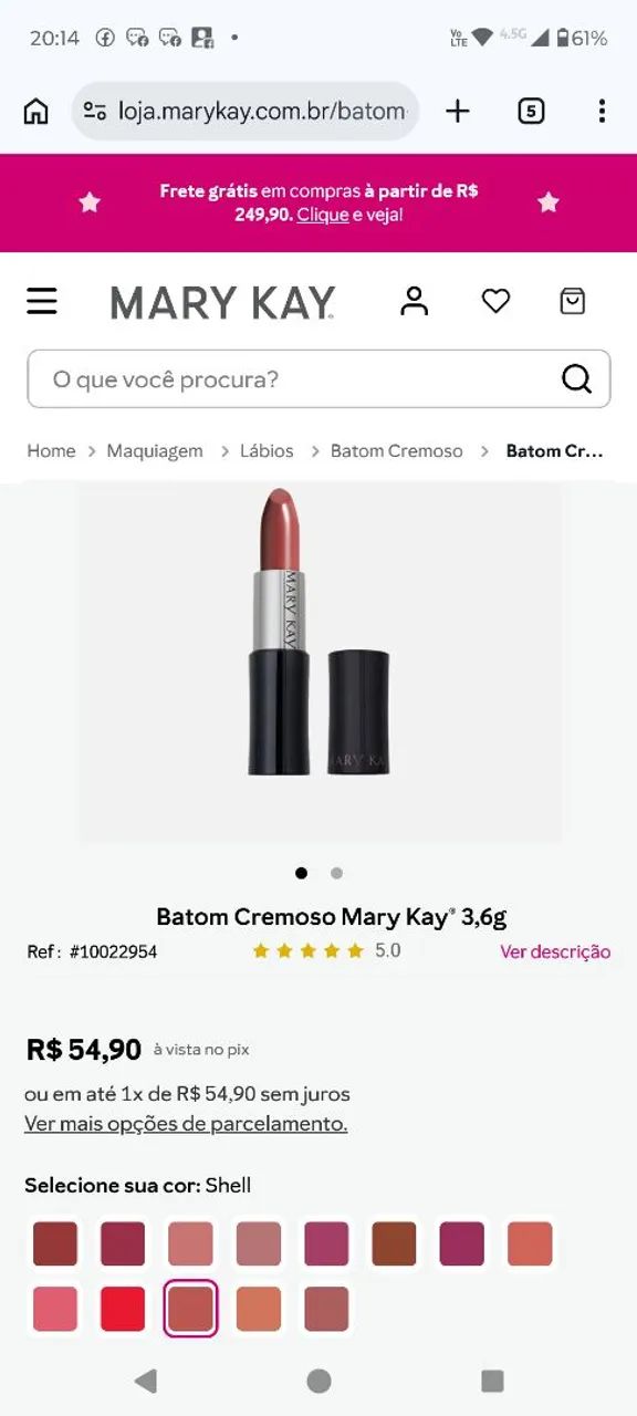 Batom cremoso 