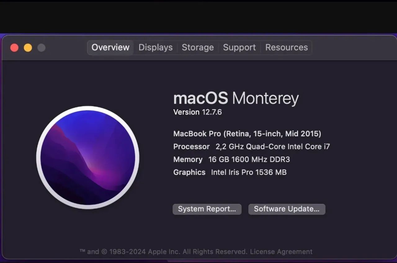 Macbook pro 2015