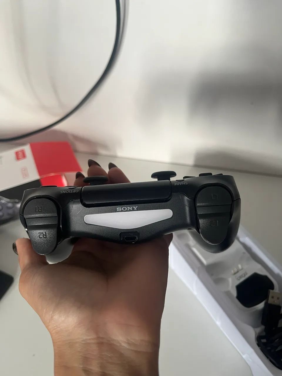 Controle ps4 com Carregador  - Foto 2