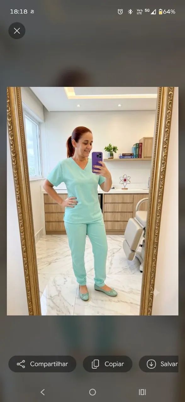 Pijama hospitalar em gabardine  - Foto 2