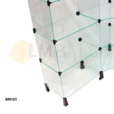 Balcao em L 4,00 x 1 ,00 x 1,10 de vidro super oferta frete gratis SP - Foto 2