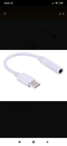 Cabo Adaptador tipo-c p2 fone de ouvido Xiaomi