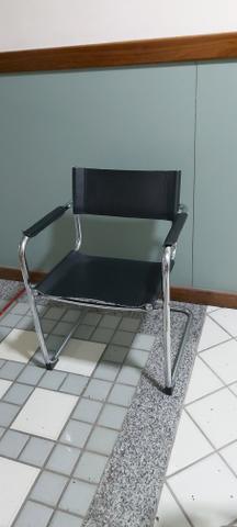Cadeira decorativa em metal para recepção - Foto 2