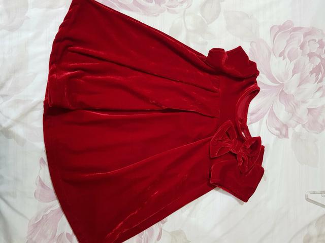 Vestido de veludo - 24 a 36 meses