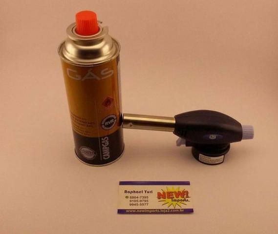 Kit Maçarico Culinario ( Gourmet ) + Lata de Gas