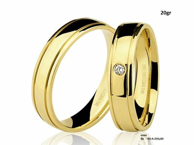 Aliança de casamento, em ouro 18k, em até 12x no Cartão Premium!! - Foto 3