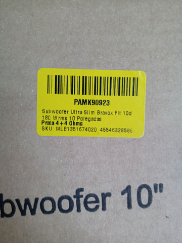 Caixa slim sub bravox bobina dupla 10 polegadas - Foto 4