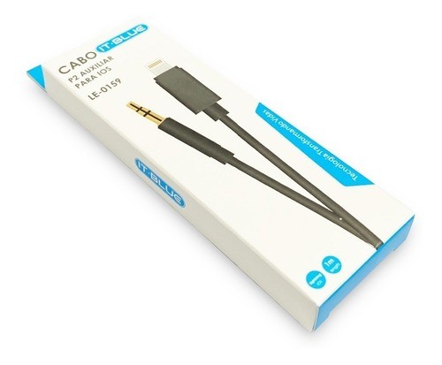 Cabo P2 Auxiliar Áudio Para iPhone Lightning 7 8 X 11 3.5mm - Foto 3