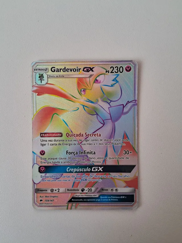 10 Cartas Pokemon Douradas Sem Repetidas