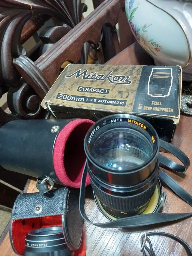 CAMERA FOTOGRÁFICA PRAKTICA COM ACESSÓRIOS 