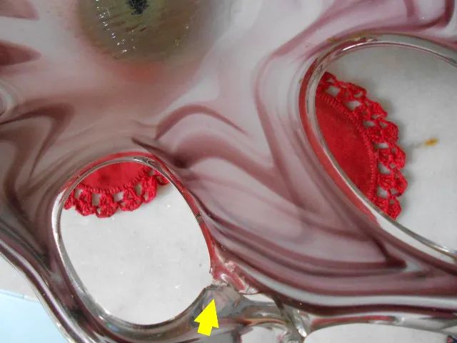 Centro de mesa/vaso de cristal Murano (no estado) - Foto 5