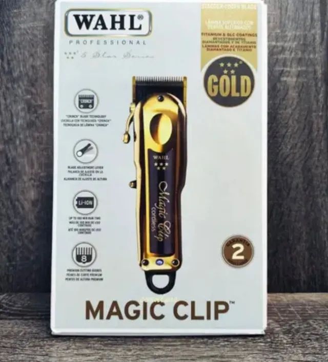 Maquina De Cortar Cabelo Magic Clip Gold Sem Fio Wahl Bivolt - Foto 3