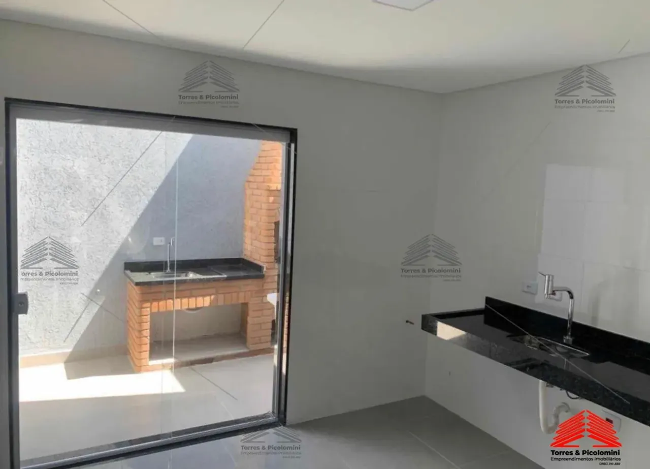 Sobrados novos 90m2, 3 dormitórios, 1 suíte, sala dois ambientes, cozinha, área de serviço