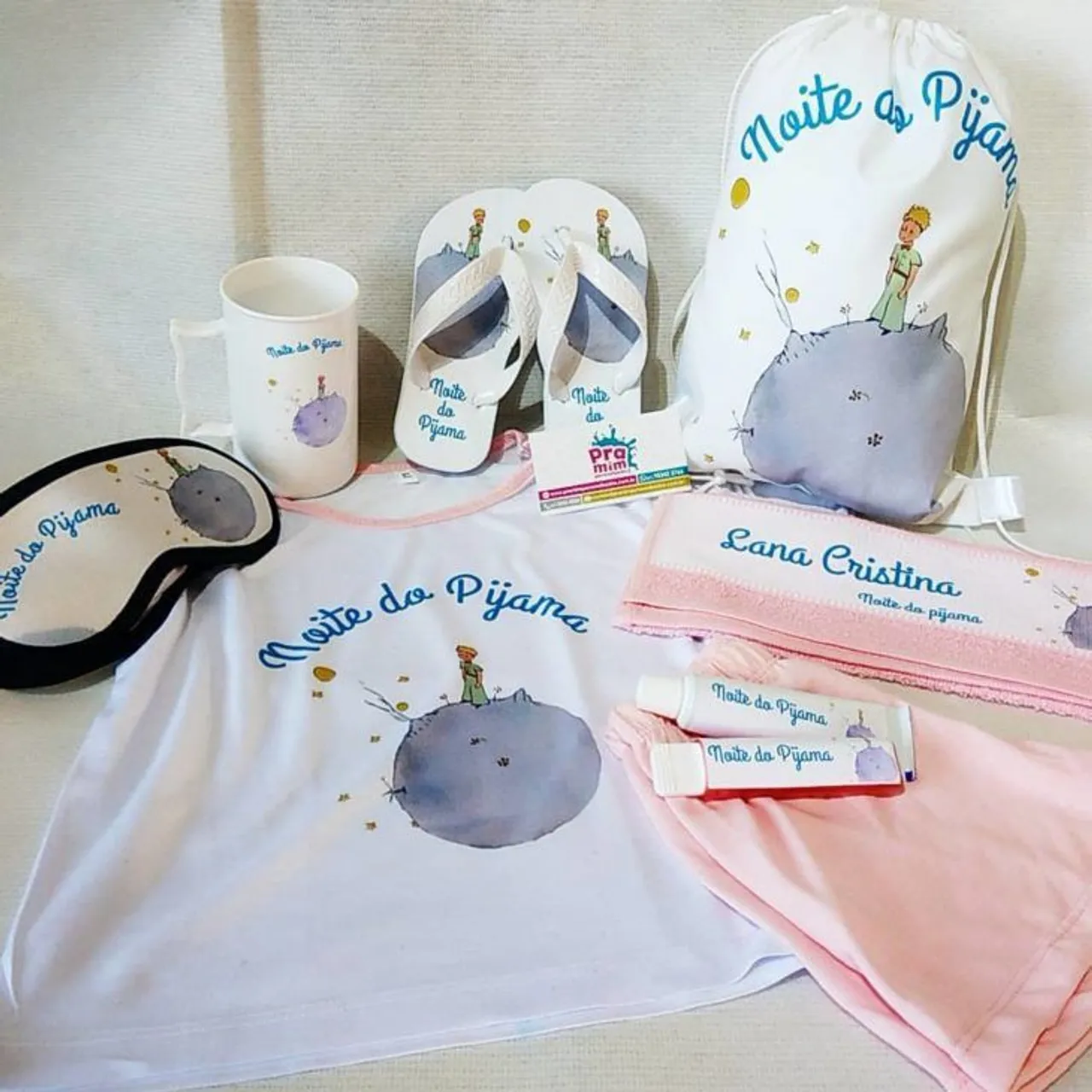 Brinde para festa do pijama