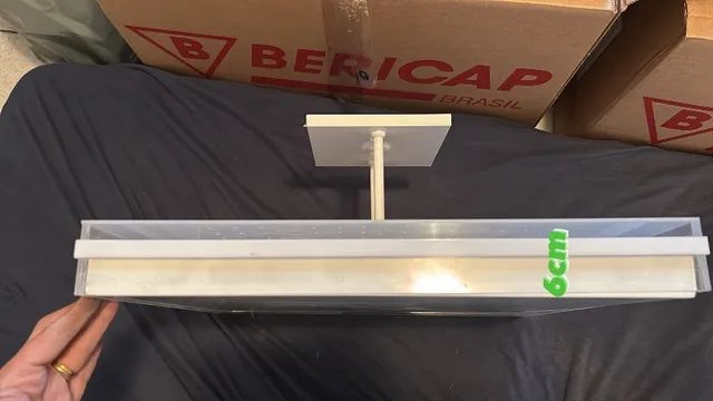 Plafon de sobrepor Branco, quadrado, LED seminovo - Foto 3