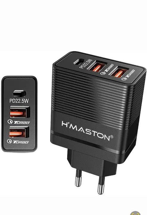 Carregador de Celular 3 Portas H'maston 67W Turbo - Foto 5