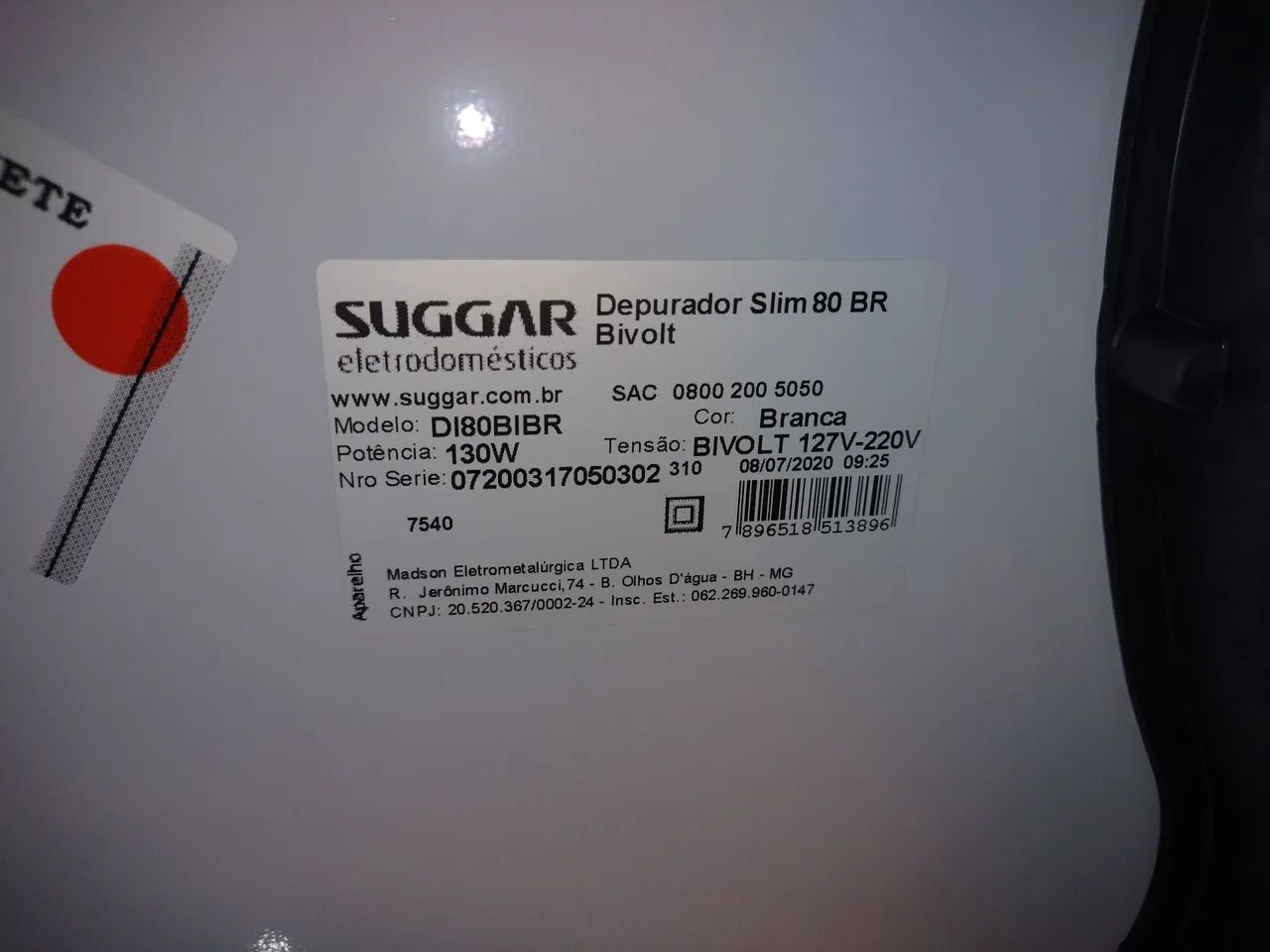  Coifa Suggar nova 80 cm  - Foto 3