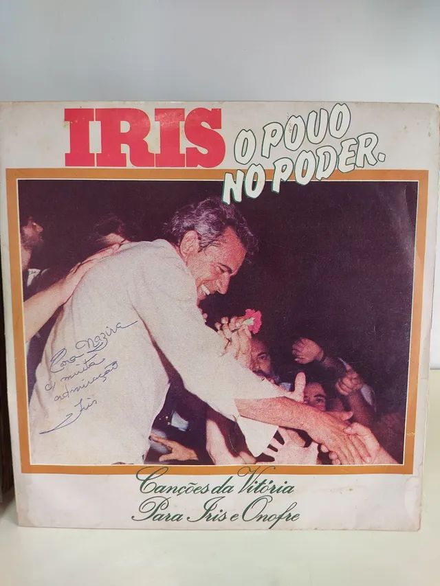 LP disco vinil Iris Rezende - o povo no poder, com encarte.