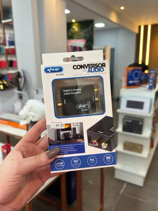 Conversor de áudio digital para analógico Knup KP-3463