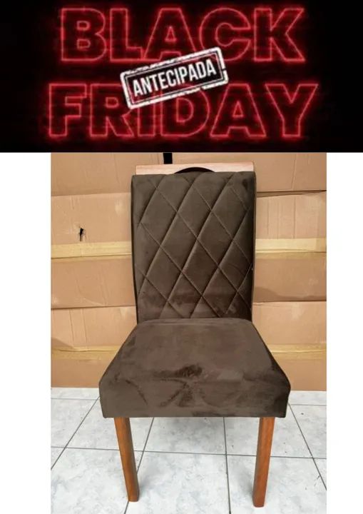 Cadeira de Madeira Maciça Estofados 