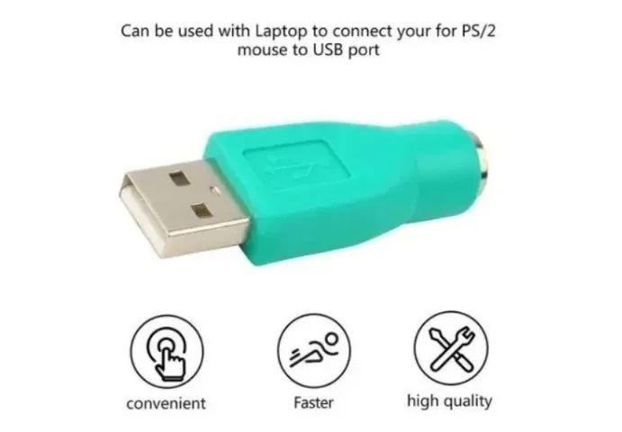 Adaptador Usb Macho Para Ps2 Fêmea Teclado Ou Mouse Mini-din Arduino Automação COD-CP525   - Foto 3