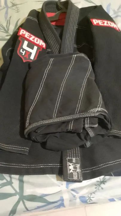 Kimono de Jiu-Jitsu Pezão 4X Preto - Foto 2