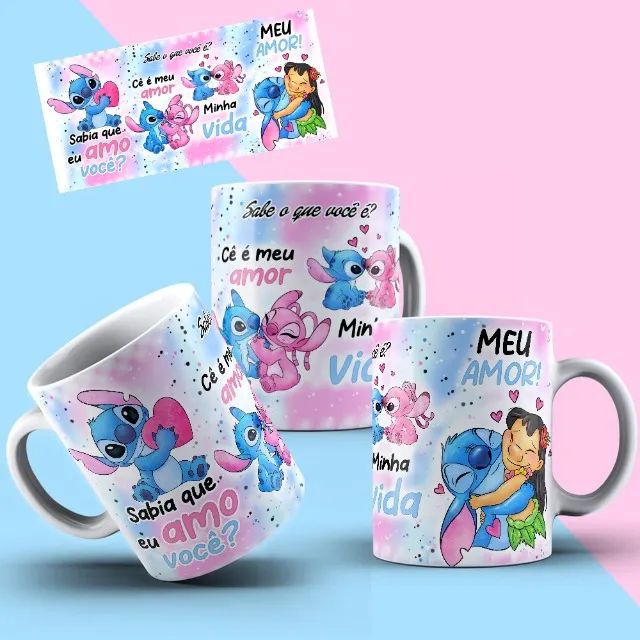 Caneca Lilo e Stitch Personalizada