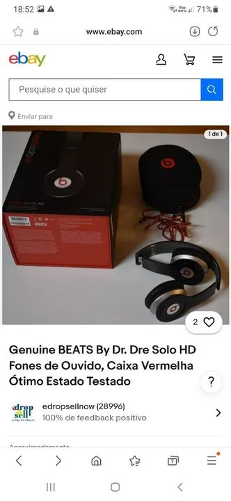 Fone de Ouvido Beats by Dr. Dre - Profissional  - Foto 5