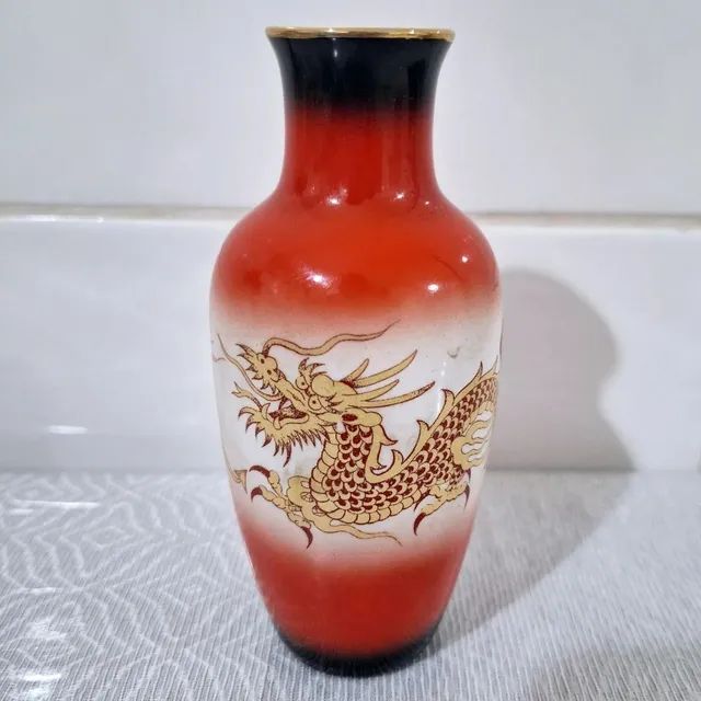 Duas Miniaturas de Vaso Chines Vermelho Antigos - Foto 2