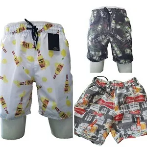 Bermuda Masculina tipo Mauricinho Moda Praia marca Cyclonde tecido Tactel 3 bolsos