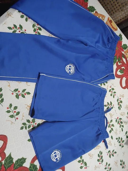 Conjunto de Calças de Moletom para Escola Azul