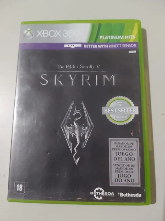 Jogo Xbox 360 Skyrim
