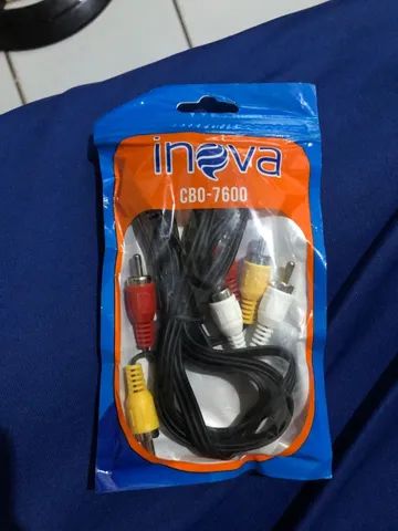 Cabo áudio e vídeo rca 60cm inova