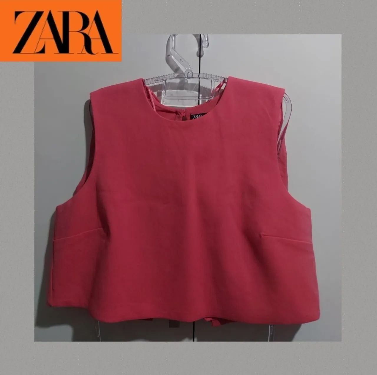 Zara blusa curta menina