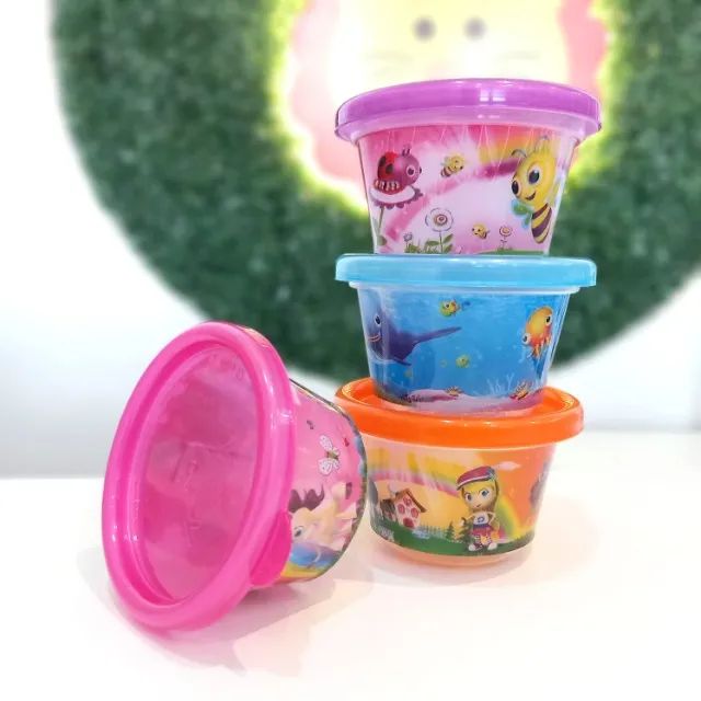 Kit 4 potes de armazenamento decorados - Foto 4