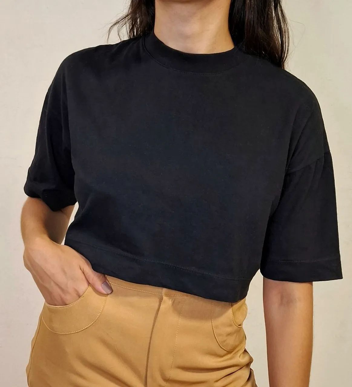 Camiseta Cropped Oversized 