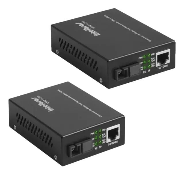 Promocao Kit 1 Par Conversor De Midia Intelbras Gigabit Kgsd 1120 A/b