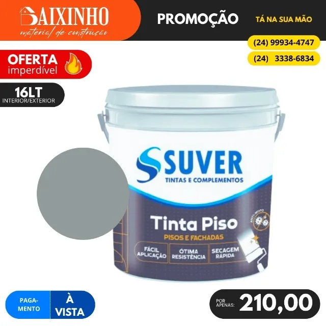 Tinta de Piso 16 Litros Suver