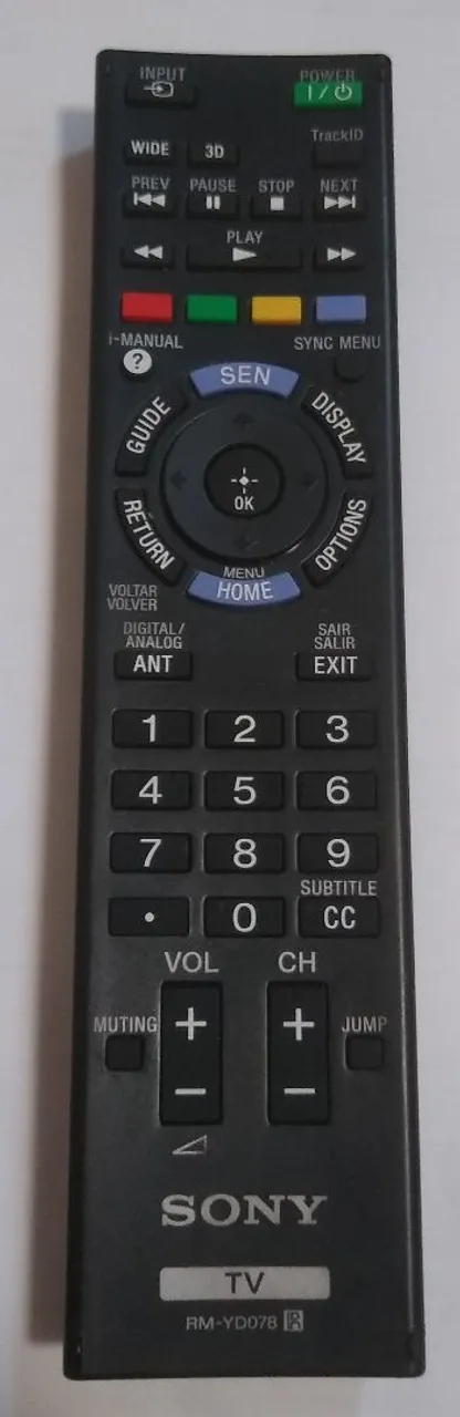 Controle Remoto Sony TV RM-YD078 Original