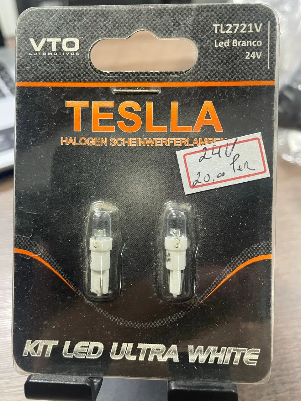 Lâmpadas 24volts LED Teslla 3 pares pinguinho e 2 polos só 30 - Foto 2