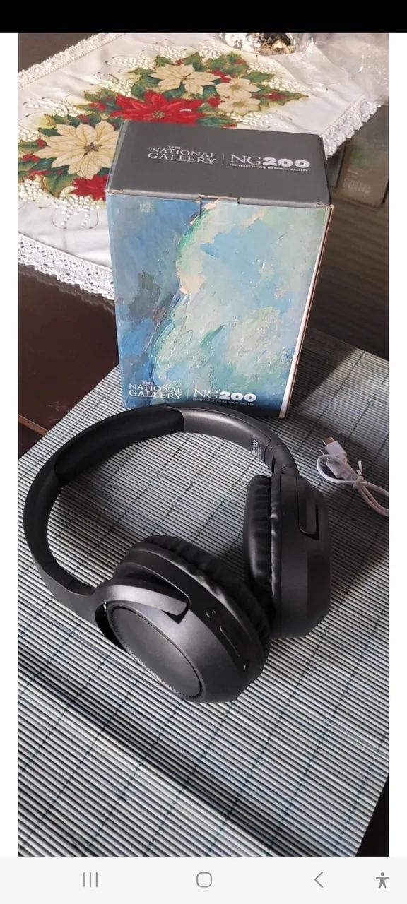 Fone de ouvido bege - Foto 3