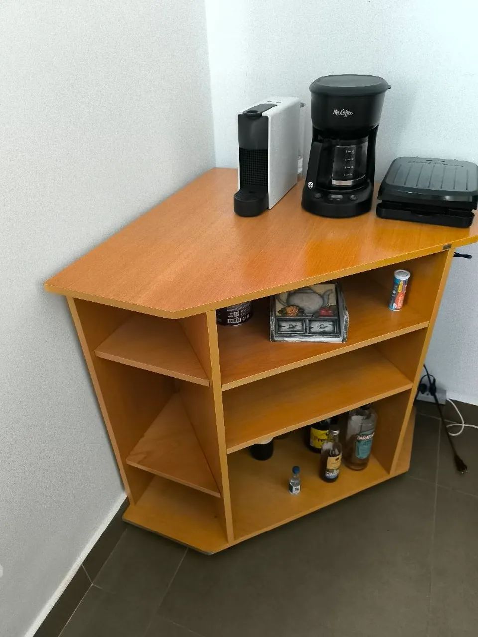 Escrivaninha de Canto em Madeira - Ótimo Estado