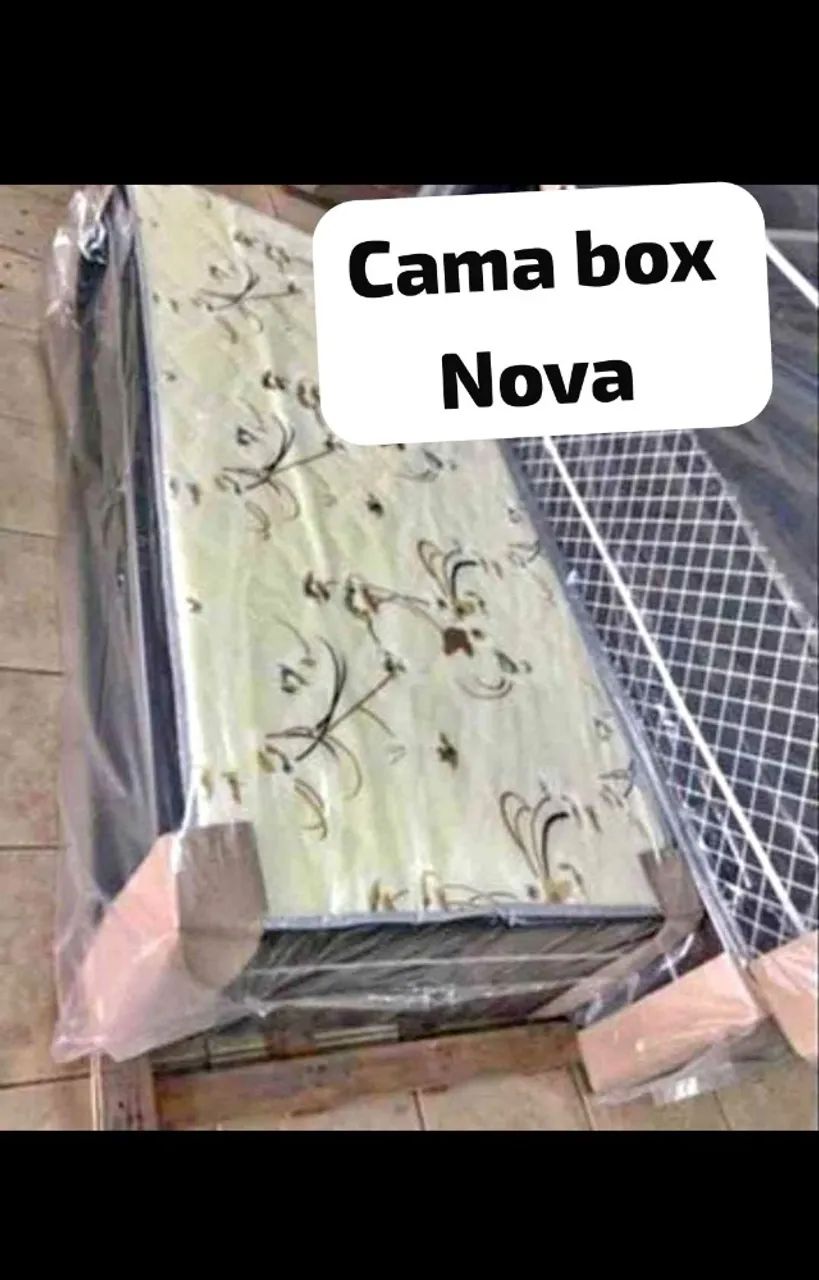 Cama box solteiro (novo) entrego