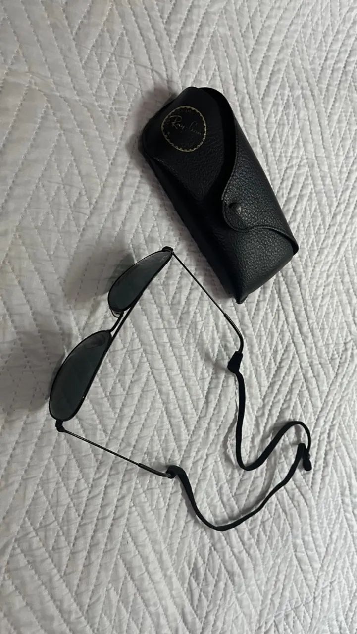 Óculos de Sol Ray-Ban Aviator Preto - Foto 3