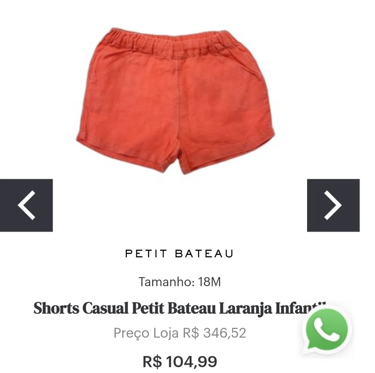  Petit Bateau calça veludo vinho-12 anos - Foto 6
