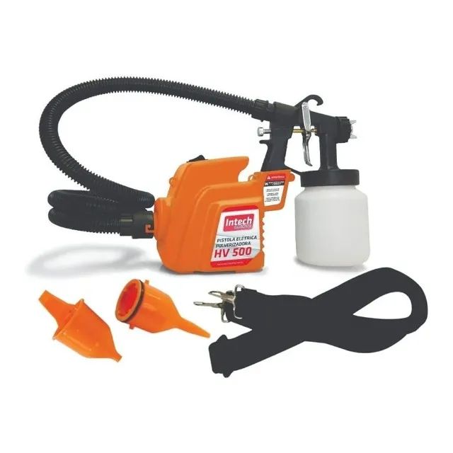 Pistola de Pintura Elétrica Pulverizadora 450W HV500 Intech - Foto 2