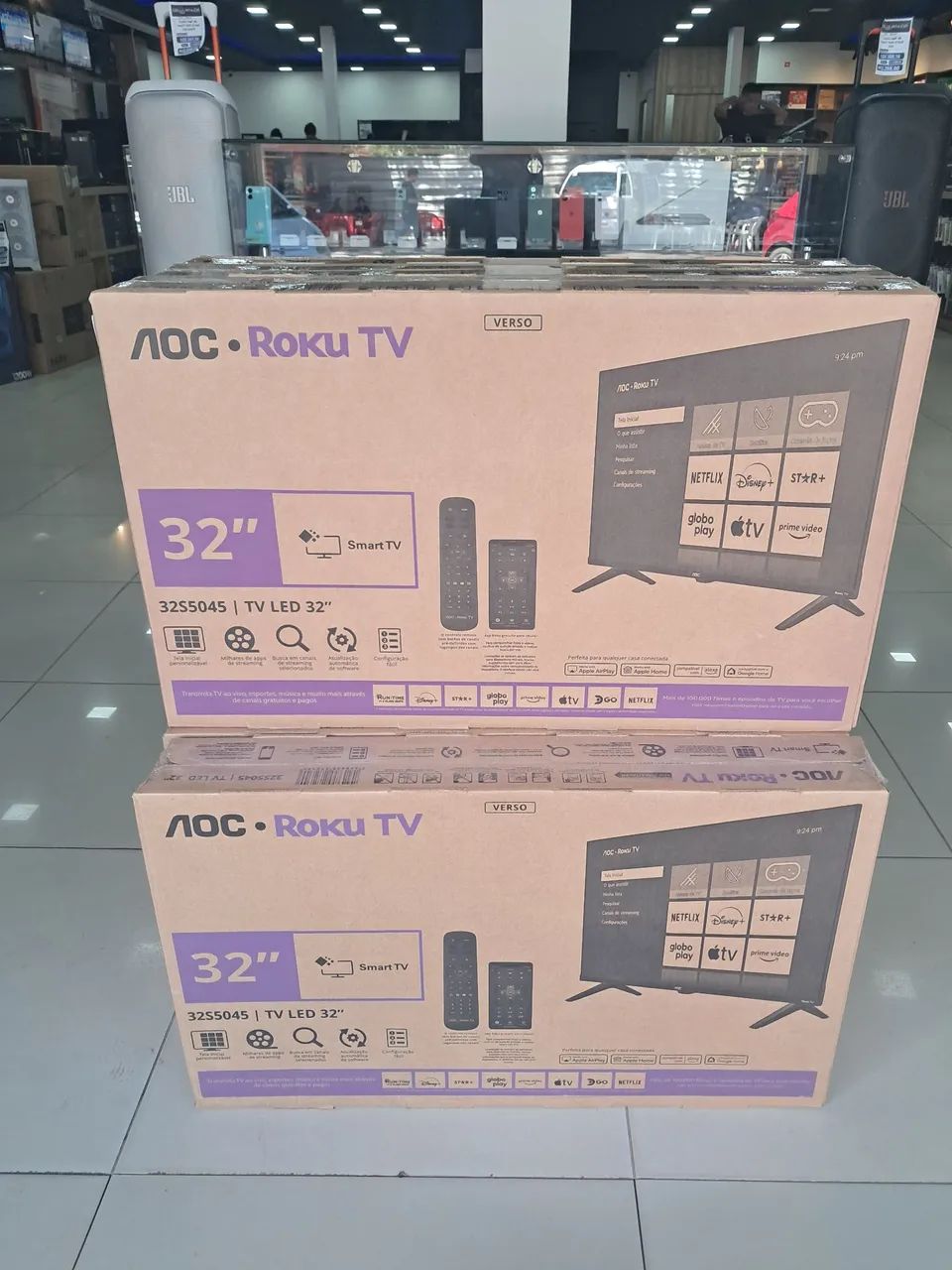 TV AOC Roku 32 polegadas Smart TV