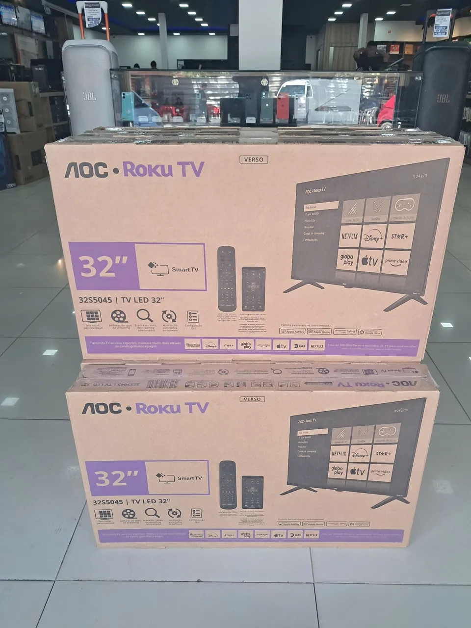 TV AOC Roku 32 polegadas Smart TV