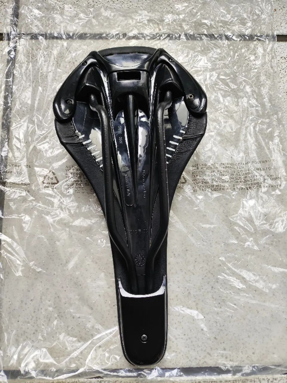 ビンテージ Fizik フィジーク Nisene サドル OLD MTB 90s Selim Fizik Nisene Road MTB eBike, preto, gráficos prateados